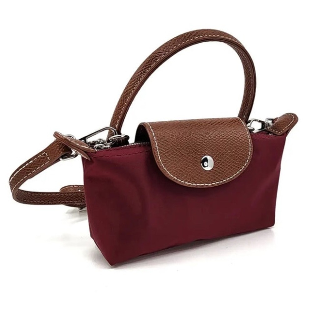 Therapy Boutique Women's Mini Crossbody Bag Burgundy Adjustable‎ Strap